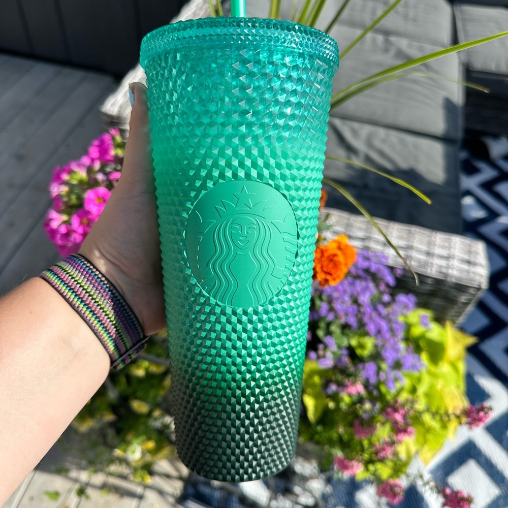 Starbucks Teal Textured Tumbler